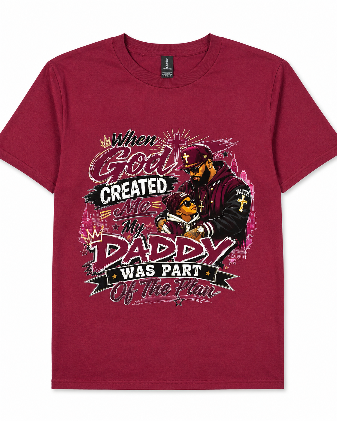 When God Created Me My Daddy Was Part of the Plan Shirt dad figure